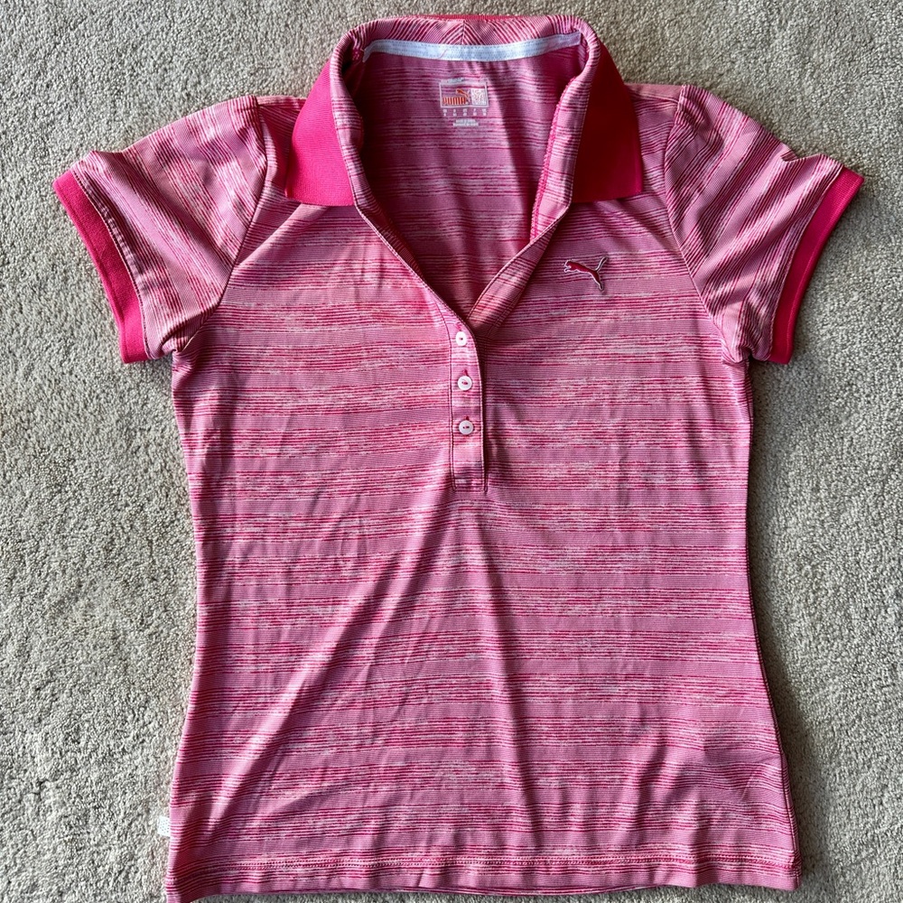 Puma Women's Pink Button Down Shirt